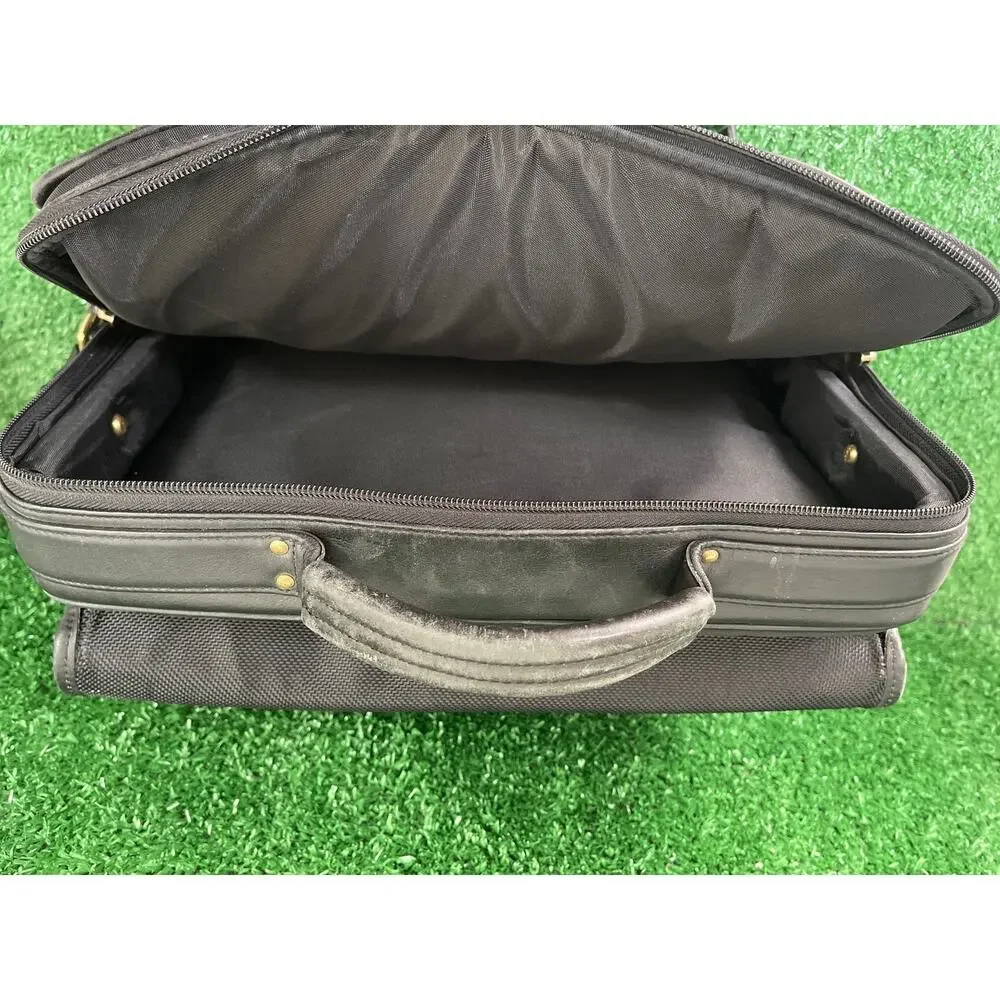 Coach 0544 Compact Organizer Brief Vintage Leather Mahogany Black Briefcase